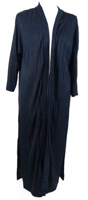 Dámsky tmavomodrý pruhovaný dlhý cardigan George