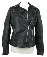 Dámsky čierny koženkový podšitý krivák Bellivera