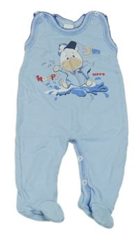 Světlemodré dupačky s hrochem TupTam