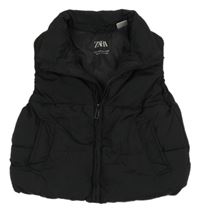 Černá šusťáková zateplená vesta Zara