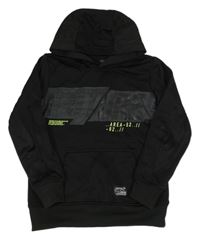 Čierna mikina s nápisom a kapucňou Chapter young