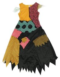 Kostým - Černo-barevné vzorované šaty George 