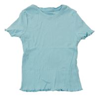 Svetlomodré rebrované tričko Primark