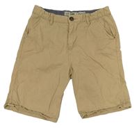 Béžové plátenné chino kraťasy zn. Denim Co.