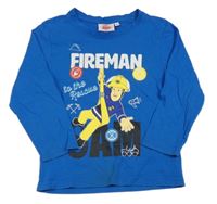Modré triko s požárníkem Samem 
