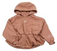 Staroružová mikina s výšivkou a kapucňou George