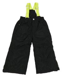 Černé šusťákové oteplovačky s trakami Kiki&Koko