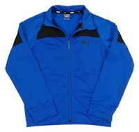 Kobaltově modro-čierna prepínaci športová mikina Puma