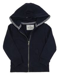 Tmavomodrá prepínaci mikina s kapucňou M&S