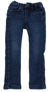 Tmavomodré slim fit rifle Lupilu