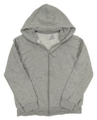 Sivá prepínaci mikina s kapucňou Cool Vibes