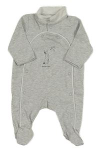 Sivý melírovaný overal so zajačikom Kiabi