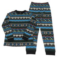 Barevné vzorované pyžamo s míči M&S