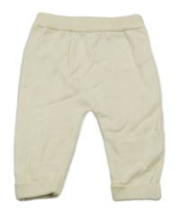 Smotanové úpletové nohavice Tu