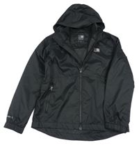 Černá šusťáková jarní bunda s kapucí Karrimor