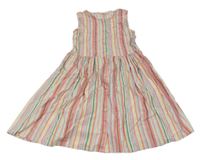 Farebné pruhované plátenné prepínaci šaty Defacto