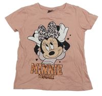 Broskvové tričko s Minnií Disney