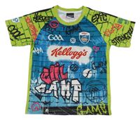 Modro-zelený sportovní dres s nápismi Masita