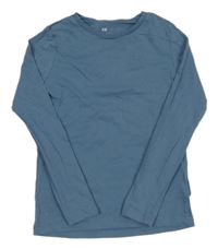 Modrošedé tričko H&M