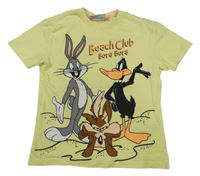 Žlté tričko s Bugs Bunnym a kamarády