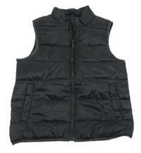 Čierna prešívaná šušťáková zateplená vesta PRIMARK