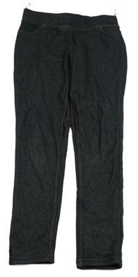 Černé zateplené tregíny riflového vzhledu C&A