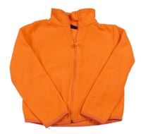 Kriklavoě oranžová fleecová prepínaci mikina CAMPUS
