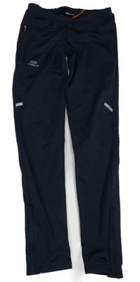 Tmavomodré thermo legíny s logem Kalenji