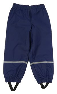 Tmavomodré nepromokavé podšité kalhoty Kiki&Koko