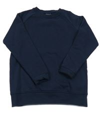 Tmavomodrá tepláková mikina Next