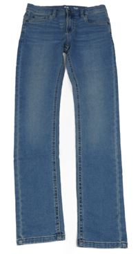 Modré skinny teplákové rifle C&A