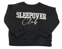 Čierna mikina s nápismi Matalan