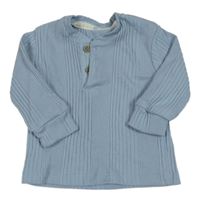 Světlemodré žebrované mikinotriko George