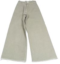 Béžové wide leg rifle Zara
