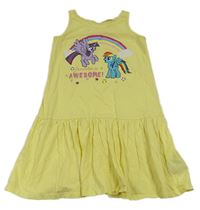 Žlté bavlnené šaty s My Little Pony zn. H&M