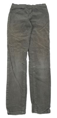 Sivé menšestrové elastické skinny nohavice H&M