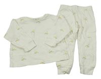 Bílé pyžamo s kachnami