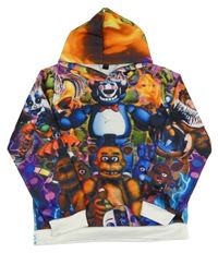 Barevná mikina s medvědy a kapucí