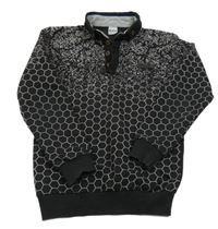 Čierna vzorovaná polo mikina