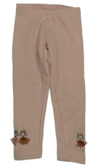 Růžové zateplené legíny s baletkami C&A