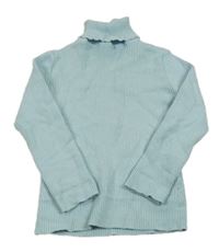 Svetlomodrý rebrovaný svetrový rolák Matalan