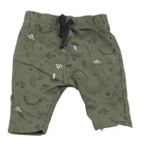 Khaki tepláky s dinosaury Matalan