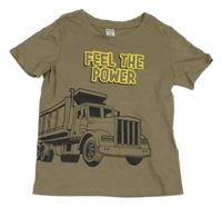 Hnedé tričko s nákladiakom Dopodopo