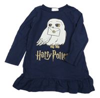 Tmavomodrá tunika s Hedvikou - Harry Potter