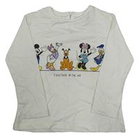 Bílé triko s Minnie a přáteli Zara