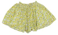Bielo-žltá vzorovaná sukňa s citrony Next