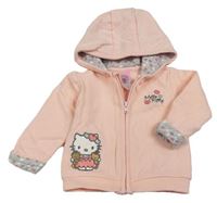 Svetloružová prepínaci mikina s kapucňou a Hello Kitty Sanrio