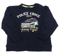 Tmavomodrá mikina s policií Blue Seven