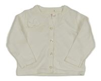 Biely ľahký prepínaci sveter s mašlou Early Days