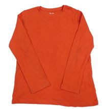 Červené rebrované tričko Tu